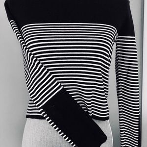 Black and White Cropped Sweater!